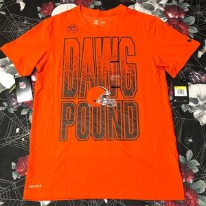 NWT NIKE DRI-FIT COTTON CLEVELAND BROWNS LEGEND M